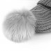 US Adult Child Baby Warm Winter Knitted Beanie Fur Pom Hat Crochet Ski Cap  eb-87083379